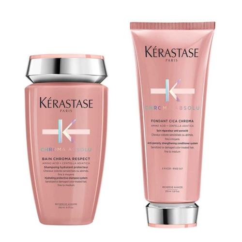 Kérastase - Chroma Absolu Duo Respect (Shampoo / Spülung)*** Haarpflegesets 0,45 l Damen