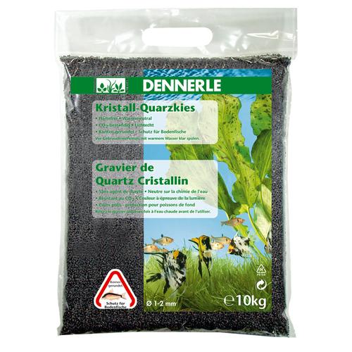 Dennerle Kristall-Quarzkies 1-2mm (10kg) schiefergrau Aquarium Zubehör