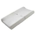 Baby Changing Pad Cover Super Soft Minky Dot Diaper Changing Table Covers for Baby Girls and Boys Ultra Comfortable Safe for Babies Fit 32 /34 x 16 Pad (White)