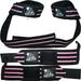 Wrist Wraps + Lifting Straps Bundle (2 Pairs) for Weightlifting Cross Training Workout Gym Powerlifting Bodybuilding - Support for Men/Women Avoid Injury During Weight Lifting