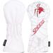 Spider Embroidery White Golf Head Covers Driver/Fairway Wood/Hybrid/Iron Head Covers