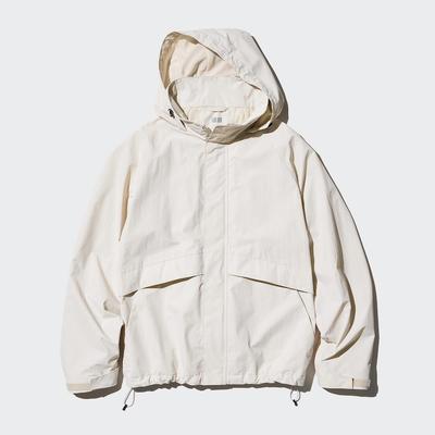 Uniqlo - Windproof Stand Collar Blouson Jacket - Off White - XXL