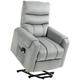 HOMCOM Power Lift Chair Rise and Recliner Chair with Remote Control Grey, Grey