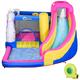 Outsunny Kids Bouncy Castle with Air Blower, Multi-Activity Play Centre for Ages 3-8, Blue & Red