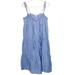 J. Crew Dresses | J. Crew Original Beachwear Womens M Blue Linen Ble | Color: Blue | Size: M