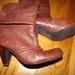 Jessica Simpson Shoes | Jessica Simpson Coronet Brown Mid Calf Boots Size 8 Excellent Leather Block Heel | Color: Brown | Size: 8