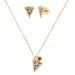 Kate Spade Jewelry | Kate Spade Pizza My Heart Pizza Necklace & Earrings Matching Jewelry Set | Color: Gold/Red | Size: Set