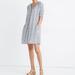 Madewell Dresses | Madewell Ruffle Button-Front Trapeze Dress In Americana Ditzy Floral An139 Sz M | Color: Blue/White | Size: M