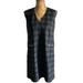 Madewell Dresses | Madewell 1937 Buffalo Check Jumper Mini Dress Small | Color: Black/Gray | Size: S