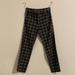 American Eagle Outfitters Pants & Jumpsuits | American Eagle Outfitters Plaid Trousers | Color: Black/Green | Size: 2