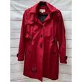 Michael Kors Jackets & Coats | Mk Rain Coat Trench Coat With Removable Hood & Liner | Color: Black/Red | Size: S