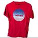 Levi's Shirts | Levi’s Logo T-Shirt Red Short Sleeve Graphic Tee Mens Size Medium Usa | Color: Red | Size: M