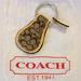 Coach Accessories | Coach Logo Signature Cc Keychain Nwot Classic Timeless Coach Accessory | Color: Silver/Tan | Size: Os