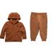 Carhartt Matching Sets | Carhartt Brown 2-Piece Hooded Sweatshirt & Joggers Outfit Size 12m | Color: Brown | Size: 12mb