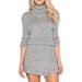 Free People Dresses | Free People By The Fire Turtleneck Ribbed Mini Dress | Color: Gray | Size: M