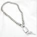 Louis Vuitton Jewelry | Authentic Louis Vuitton Silver Lock & Keys Necklace #315 New ~2 Chains Included | Color: Silver | Size: Os