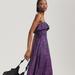 Anthropologie Dresses | Kahindo Strapless Ruffled Maxi Dress | Color: Blue/Purple | Size: M
