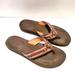 Coach Shoes | Coach Jasmine Canvas Thong Sandals Size 7.5 | Color: Brown | Size: 7.5