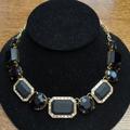 Kate Spade Jewelry | (#237) Nwot Kate Spade Black Gemmed Necklace | Color: Black/Gold | Size: Os