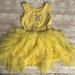 Disney Dresses | Disney Girls Beauty And The Beast Belle Yellow Sleeveless Tank Tutu Dress | Color: Gold/Yellow | Size: 4tg