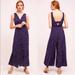 Anthropologie Pants & Jumpsuits | Anthropologie Hd In Paris Jumpsuit Tallulah Navy White Polka Dot Wide Leg Sz 8 | Color: Blue/White | Size: 8