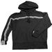Adidas Tops | Adidas Tape Logo Hoodie Women's S Black Cropped Cotton Sweatshirt S | Color: Black/White | Size: S