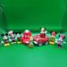 Disney Toys | 9 Piece Walt Disney Mickey Mouse Minnie Donald Duck Car Chair Lot 4 Inch Figures | Color: Pink/Red | Size: Osbb