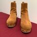 J. Crew Shoes | J Crew Chelsea Shearling Clog Bootie Size 7.5 | Color: Brown/Tan | Size: 7.5