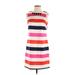 Vince Camuto Cocktail Dress - Shift: Pink Stripes Dresses - Women's Size 4