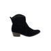 American Eagle Outfitters Ankle Boots: Black Print Shoes - Women's Size 6 - Almond Toe