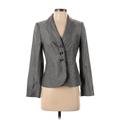 Ann Taylor Blazer Jacket: Short Gray Jackets & Outerwear - Women's Size 2 Petite