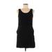 Broadway & Broome Casual Dress - Mini Scoop Neck Sleeveless: Black Print Dresses - Women's Size 0