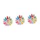 ibasenice 3 Sets Early Learning Toy Clock Educational Toy Clock Time 1-12 Numbers Toy Clock Wooden Multipurpose Child Blocks