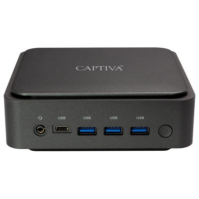 CAPTIVA Mini-PC "Mini PC Power Starter I76-584" Computer Gr. ohne Betriebssystem, 64 GB RAM 2000 GB SSD, schwarz Mini PC