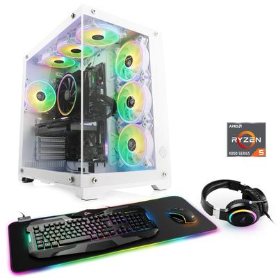 CSL Gaming-PC "Aerion A56112 Advanced Edition", weiß, Microsoft Windows 11 Home (64 Bit), 16 GB RAM 1000 GB SSD, Computer