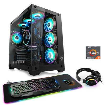CSL Gaming-PC "Aerion A56312 Advanced Edition", schwarz, Microsoft Windows 11 Home (64 Bit), 32 GB RAM 1000 GB SSD, Computer