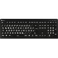 LOGICKEYBOARD Tastatur "XL-Print Astra 2 White on Black DE (PC)" Tastaturen schwarz Tastaturen