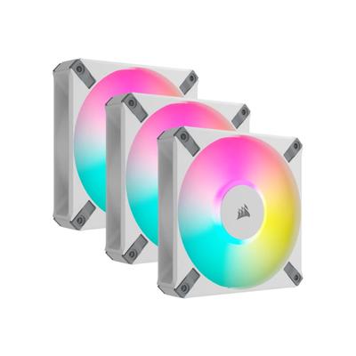 CORSAIR Gehäuselüfter "iCUE AF120 RGB ELITE 120-mm-PWM-Lüfter 3er-Pack" Computer-Kühler weiß Weitere PC-Komponenten
