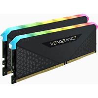 CORSAIR PC-Arbeitsspeicher VENGEANCE RGB RS 32 GB (2 x 16 GB) Arbeitsspeicher Gr. 32 GB, 3200 MHz, schwarz Arbeitsspeicher