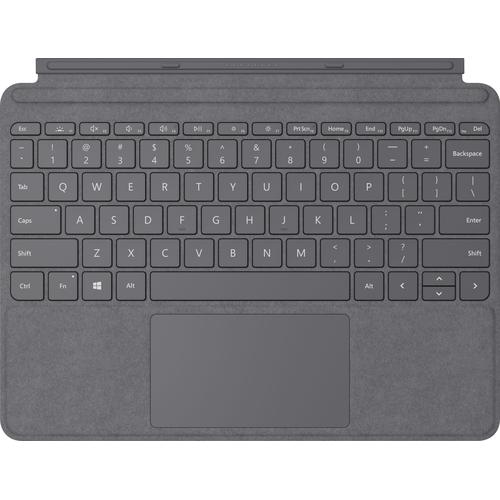 "MICROSOFT Tastatur ""Surface Go Signature Type Cover"" Tastaturen grau (platin grau) Tastaturen"