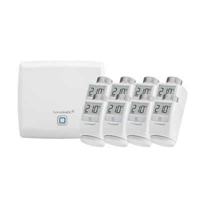 HOMEMATIC IP Heizkörperthermostat "SET: Access Point + 8St. heizkörperthermostat" Heizkörperthermostate weiß (grundfarbe) Homematic IP