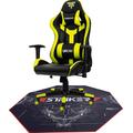 HYRICAN Gaming-Stuhl "Striker "Copilot" Gamingstuhl + Stuhlunterlage" Stühle Gr. Kunstleder, Stahl, schwarz (schwarz, schwarz) Gamingstühle