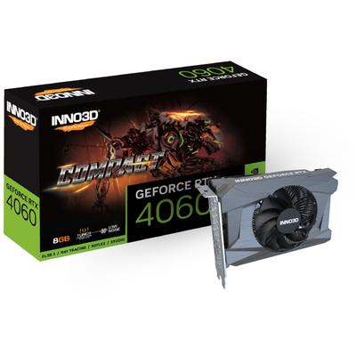 INNO3D Grafikkarte "GeForce RTX 4060 Compact" Grafikkarten schwarz