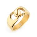 Partnerring HECHTER PARIS "Schmuck Geschenk, Ring Infinity/Unendlichkeitsschleife" Fingerringe Gr. 64, Edelstahl, 10 mm, gelb (gelbgoldfarben) Damen Fingerringe