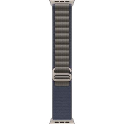 APPLE Smartwatch-Armband "49mm Alpine Loop - Small" Uhrenarmbänder blau Ersatzarmbänder