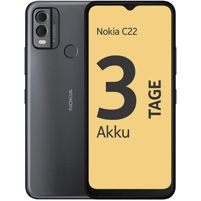 NOKIA Smartphone "C22, 2+64GB" Mobiltelefone schwarz (midnight black) Smartphone Android