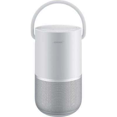 BOSE Bluetooth-Lautsprecher "Portable Home Speaker" Lautsprecher AirPlay 2, wasserabweisend, kraftvoller 360-Klang, Multiroom silberfarben