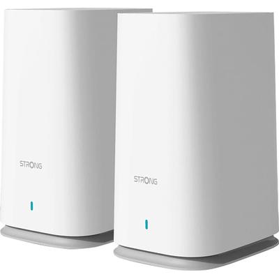 STRONG WLAN-Router "ATRIA Wi-Fi Mesh Home Kit 2100", weiß (eh13), B:24,4cm H:13,9cm T:20,7cm, Router