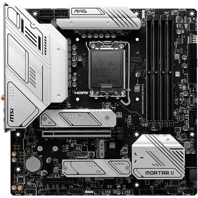 MSI Mainboard "MAG B760M MORTAR WIFI", schwarz (schwarz, silber), B:24,38cm T:24,38cm, Mainboards