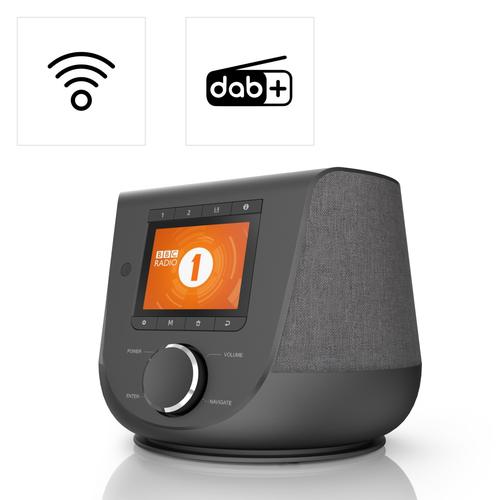 HAMA Digitalradio (DAB+) ""Digitalradio DIR3200SBT FM/DAB/DAB+/Internetradio/App/Bluetooth"", schwarz, B:17,5cm H:15,5cm T:15,5cm, Radios, Farbdisplay